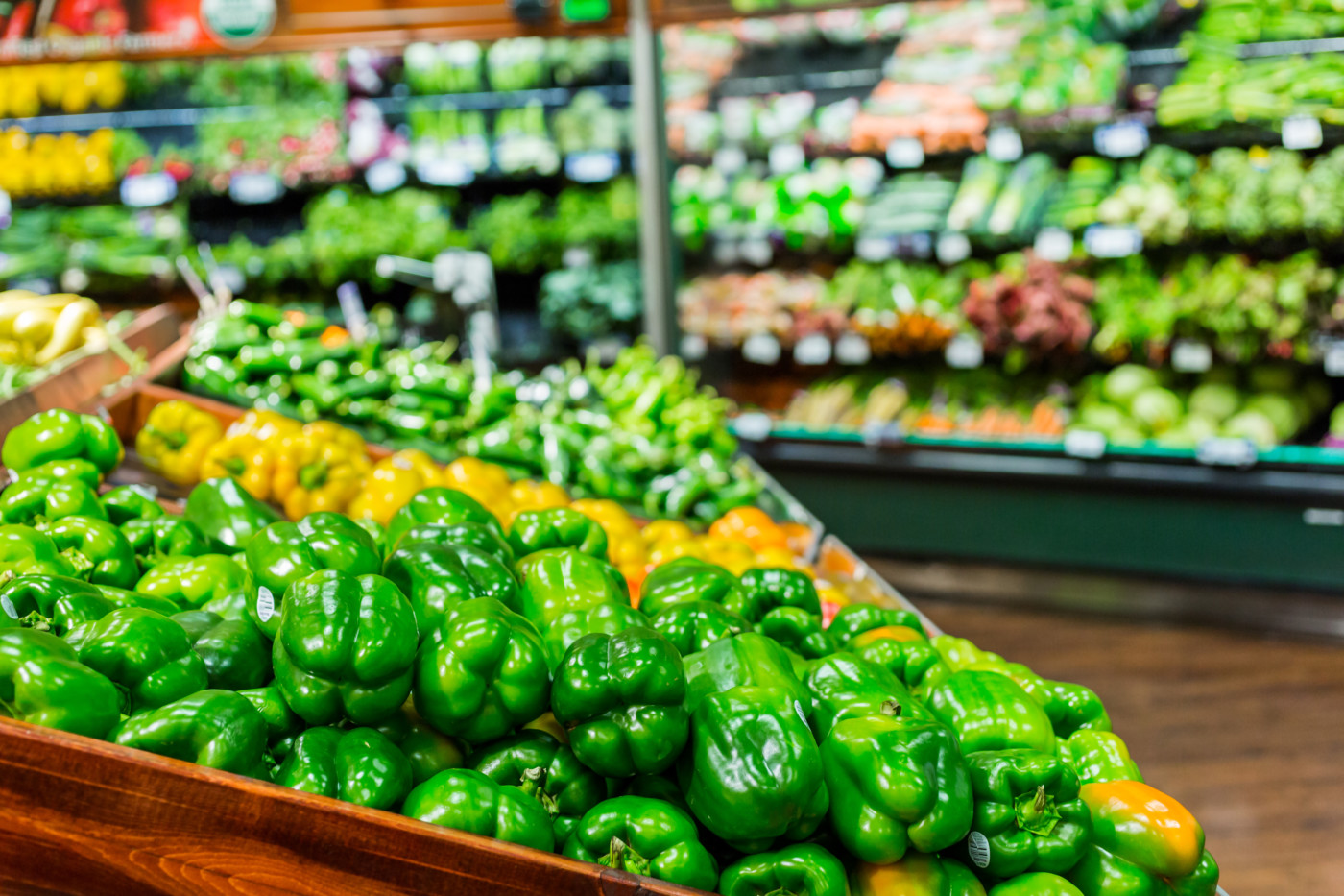 Fresh produce at the local grocery store.